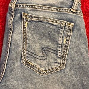 Silver Women's Light Blue straight “Suki” Jeans